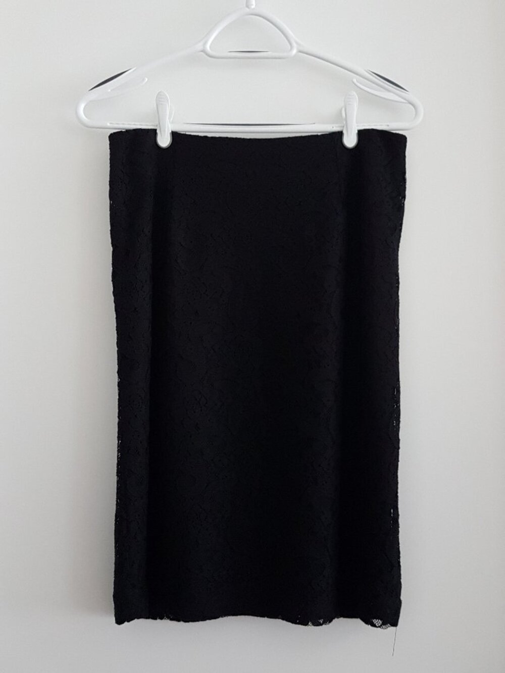 (2PcSet/$40) Banana Republic Black Floral Lace Pencil Skirt Lined Size 6